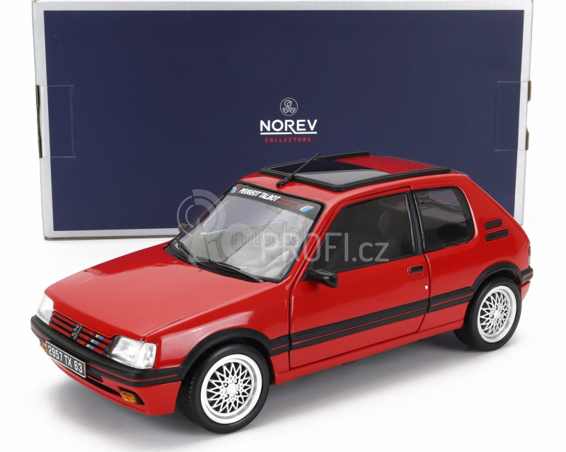 Norev Peugeot 205 1.9 Gti Pts Rims 1992 1:18 Red