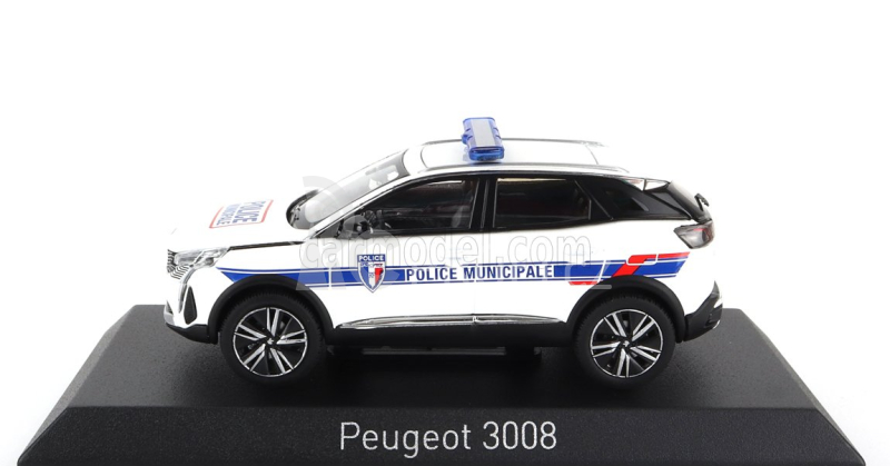 Norev Peugeot 3008 Police Municipale 2023 1:43 Bílá Modrá