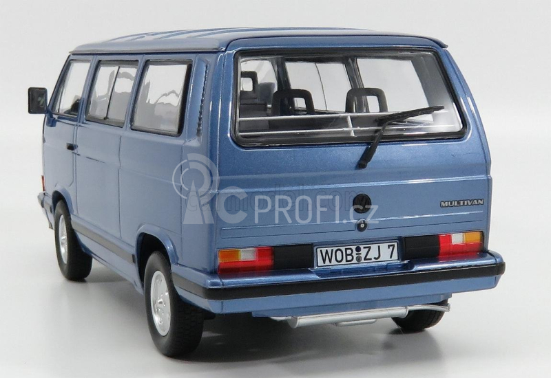 Norev Volkswagen T3 Multivan Minibus Blue Star 1992 1:18 Světle Modrá Met