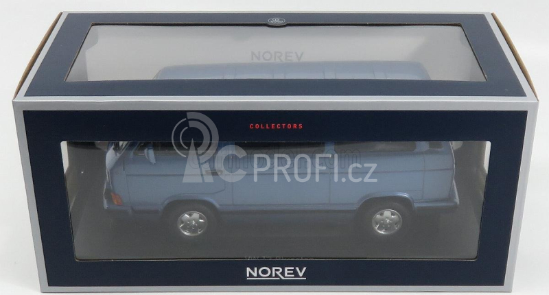 Norev Volkswagen T3 Multivan Minibus Blue Star 1992 1:18 Světle Modrá Met