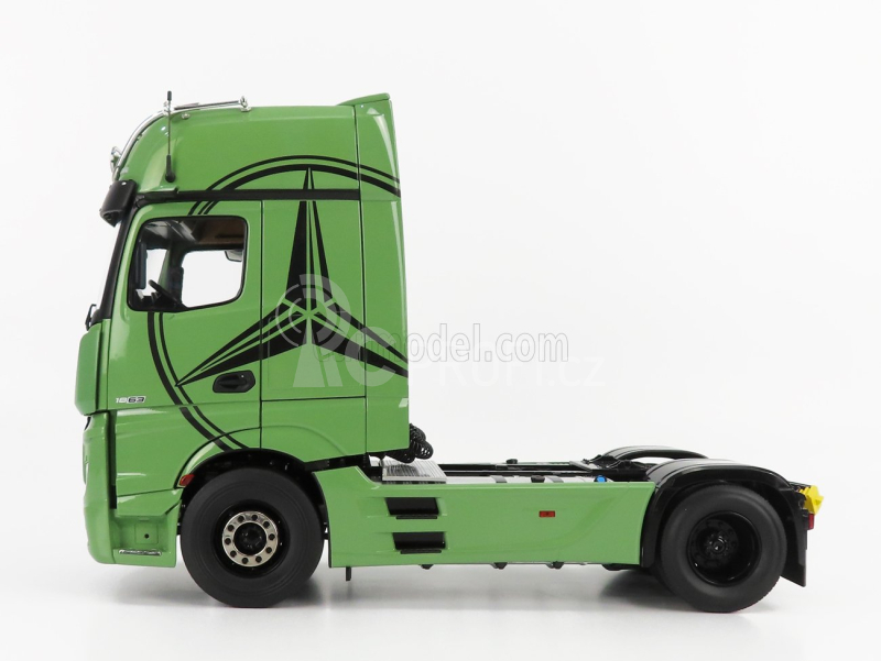 Nzg Mercedes benz Actros 2 1863 Gigaspace 4x2 Mirrorcam Tractor Truck 2-assi 2018 1:18 Olivová Zelená