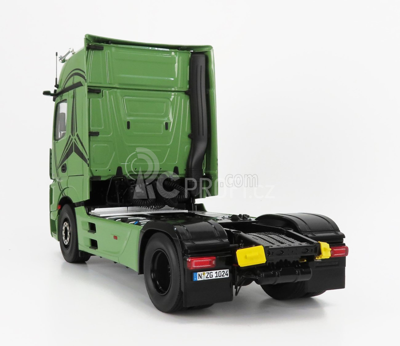 Nzg Mercedes benz Actros 2 1863 Gigaspace 4x2 Mirrorcam Tractor Truck 2-assi 2018 1:18 Olivová Zelená