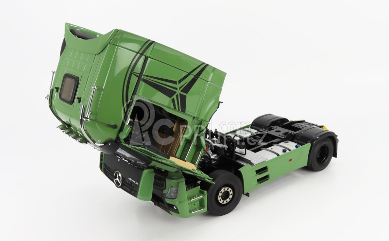 Nzg Mercedes benz Actros 2 1863 Gigaspace 4x2 Mirrorcam Tractor Truck 2-assi 2018 1:18 Olivová Zelená
