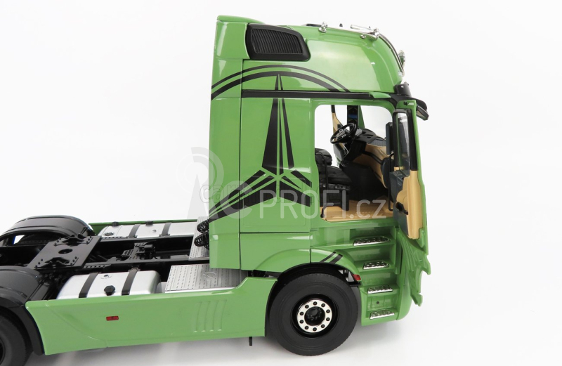 Nzg Mercedes benz Actros 2 1863 Gigaspace 4x2 Mirrorcam Tractor Truck 2-assi 2018 1:18 Olivová Zelená