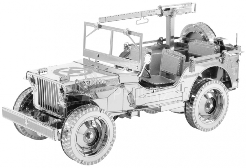 Ocelová stavebnice Willys Jeep 