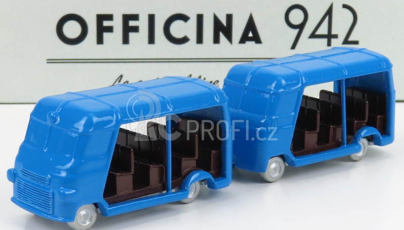Officina-942 Fiat 1100 Elr Autotreno Visitatori Fiera Del Levante Carrozzeria Romanazzi 1953 1:76 Blue