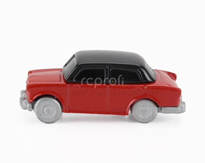 Officina-942 Fiat 600 Berlina Carrozzeria Mantelli 1957 1:76 Červená Černá