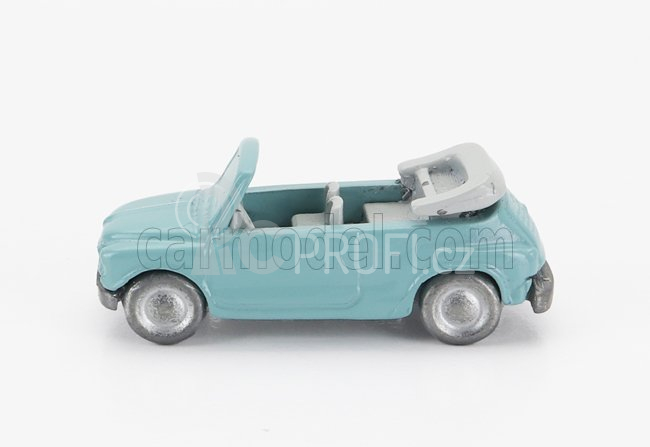 Officina-942 Fiat 600 Maggiolina Carrozzeria Francis Lombardi Cabriolet Open 1958 1:76 Světle Modrá