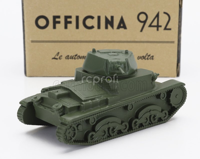 Officina-942 Fiat Ansaldo Tank M13/40 Carro Armato 1940 1:76 Vojenská Zelená