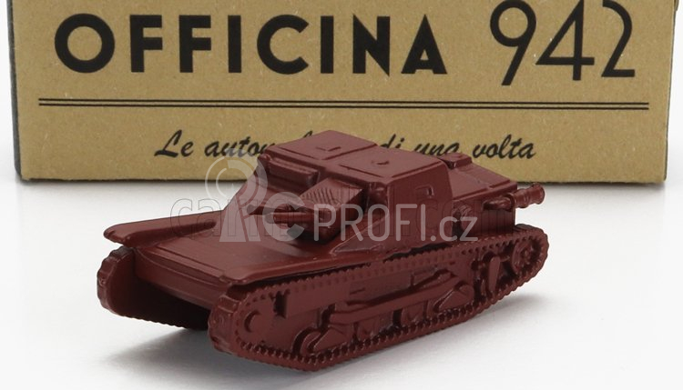 Officina-942 Fiat L3/33 Ansaldo Tank Carro Veloce 1933 1:76 Tmavě Červená