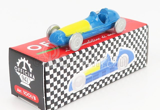 Officina-942 Maserati F1  4clt/48 N 0 Team Equipo Argentino 1948 1:76 Světle Modrá Žlutá