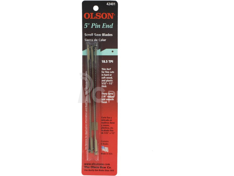 Olson list do lupénkové pilky 2.54x0.46x127mm s čepem 20TPI (6ks)