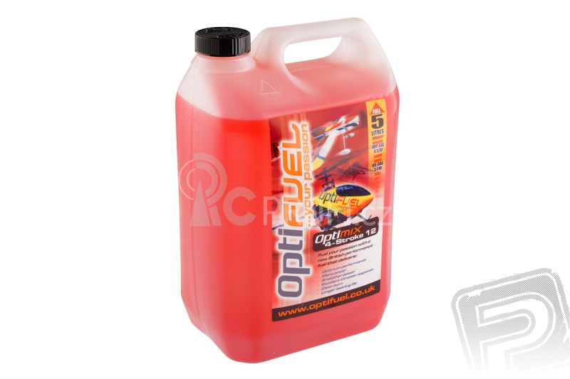Optimix 12% pro čtyřtakty 5l letecké/heli palivo (v ceně SPD 12,84 kč/L)