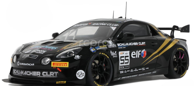 Otto-mobile Alpine A110 Gt4 Team Schumacher Clrt N 55 Gt4 European Series Season 2024 Pascal Huteau - Laurent Hurgon 1:18 Černé Zlato