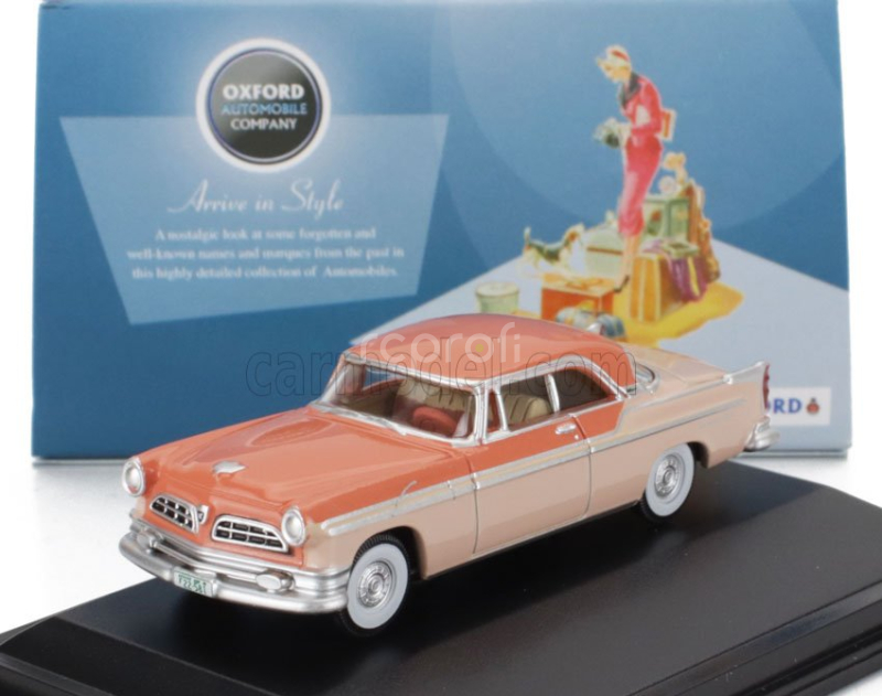 Oxford-models Chrysler New Yorker Deluxe 1955 1:87 2 Odstíny Béžové