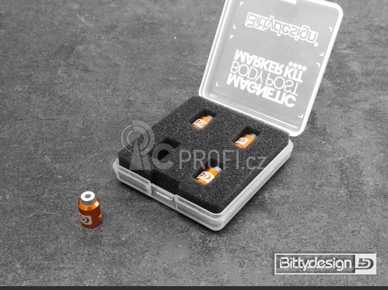 Označovací sada pro 1/10 karoserie - oranžové