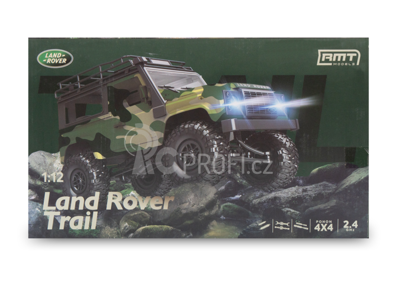 RC auto Land Rover Trail 1/12 RTR 4WD, bílá