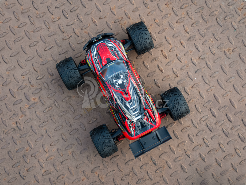 RC auto X9116 Challenger truggy, červená