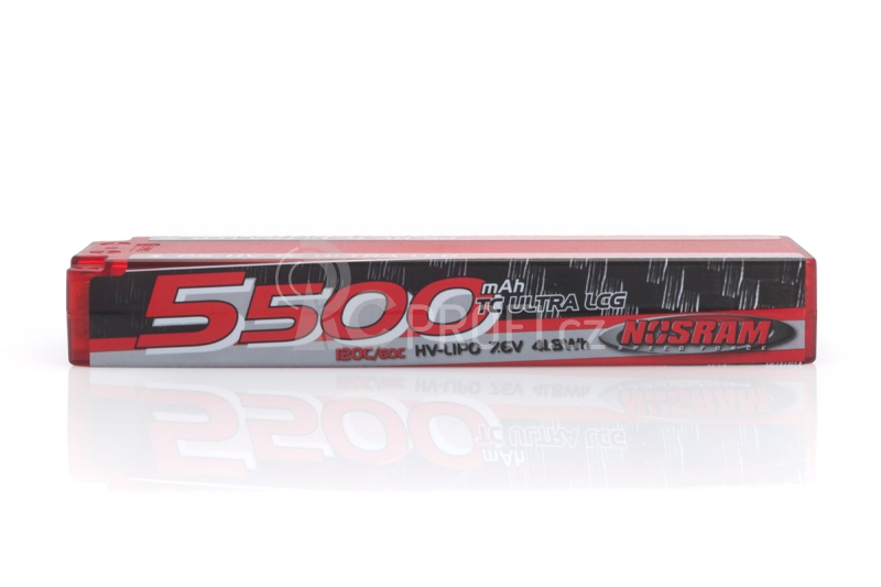 P5-HV TC Ultra LCG GRAPHENE 5500mAh Hardcase Battery - 7.6V LiPo - 120C/60C