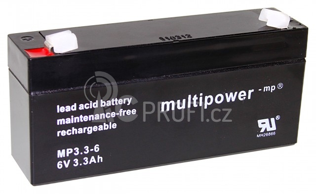 Pb akumulátor MULTIPOWER 6V/3,2Ah