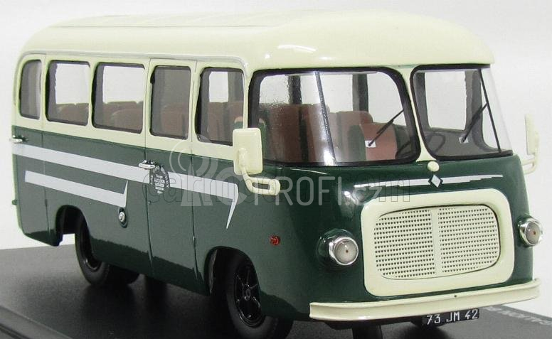 Perfex Renault Galion Autobus Heuliez Les Cars Buchet 1968 1:43 Zelená Bílá