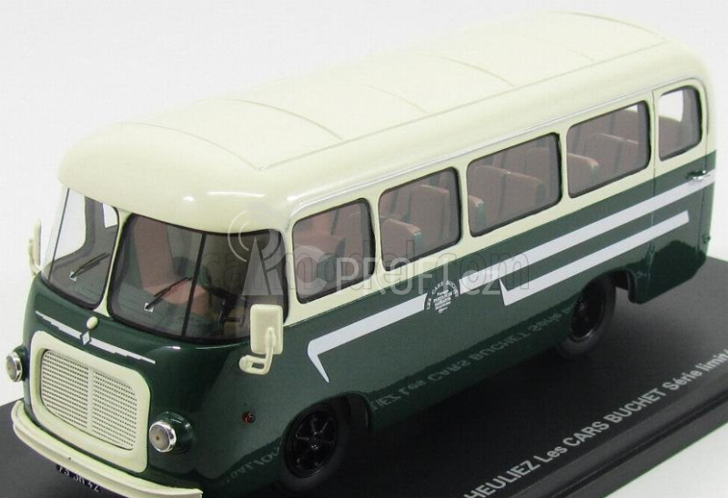 Perfex Renault Galion Autobus Heuliez Les Cars Buchet 1968 1:43 Zelená Bílá