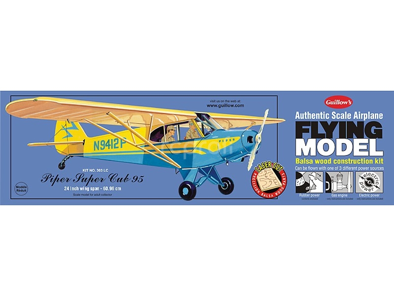 Piper Super Cub laser. vyřezávaný 610mm
