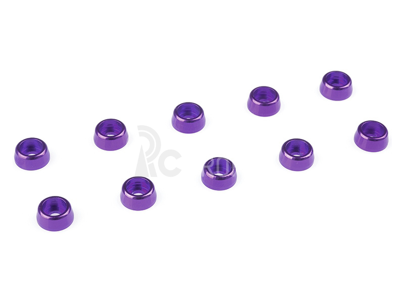 Podložka pro válc. hlavu M2/6mm hliník fialová (10)