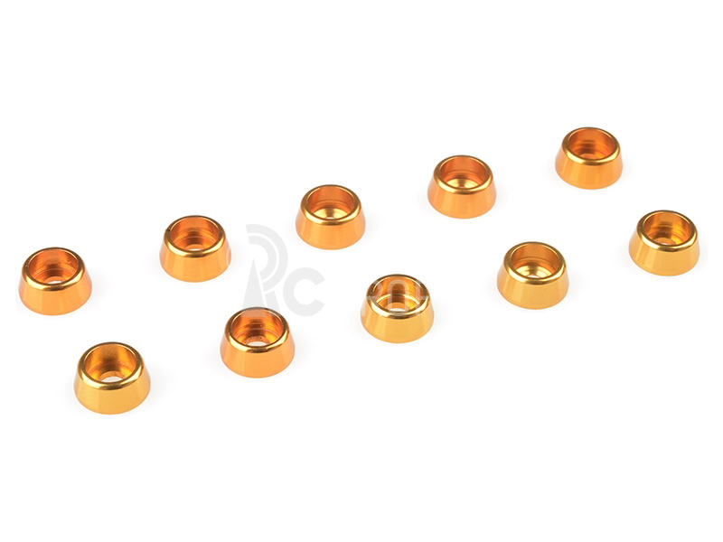 Podložka pro válc. hlavu M2.5/7mm hliník zlatá (10)