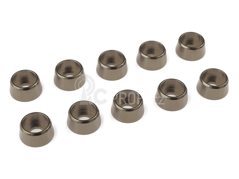 Podložka pro válc. hlavu M4/10mm hliník metalická (10)