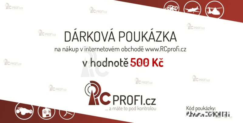 Dárkový poukaz v hodnotě 500 Kč