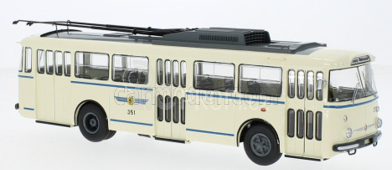 Premium classixxs Škoda 9tr Autobus Filobus Trasporto Pubblico 1961 1:43 Krémově Šedá Modrá