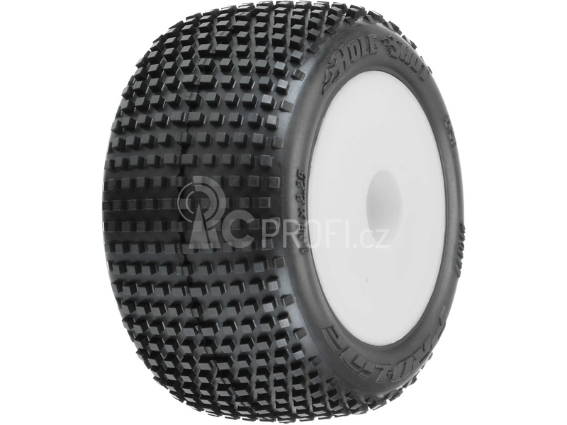 Pro-Line kolo 1:18, pneu Hole Shot, disk H8 bílý (2) (Losi Mini-T)