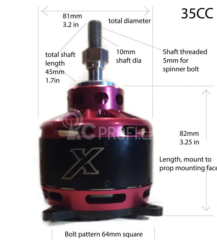 XPWR 35cc střídavý elektromotor