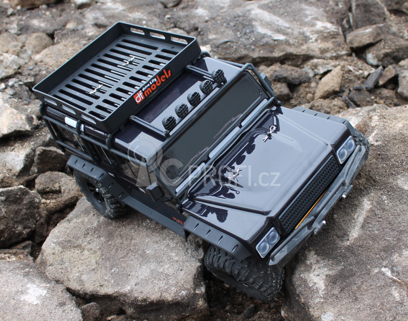 RC auto DF-4J Crawler XXL, tmavě šedá