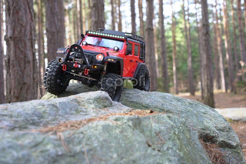 RC auto DF-4S PRO Crawler 313mm 1:10, červená