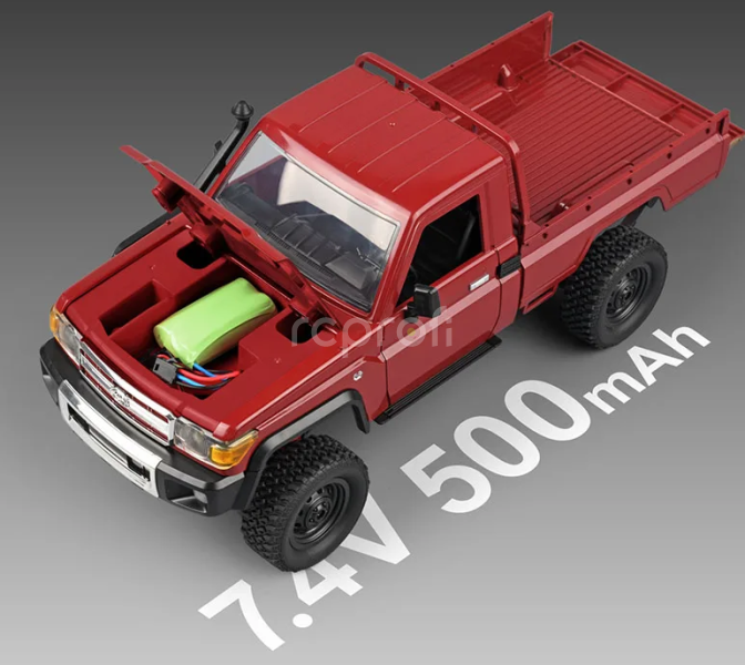 RC auto Land Cruiser Toyota, červená