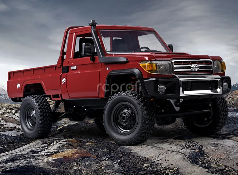 RC auto Land Cruiser Toyota, červená + náhradní baterie