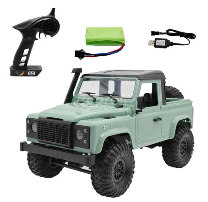 RC auto Land Rover Adventure 1/12 RTR 4WD, světle zelená