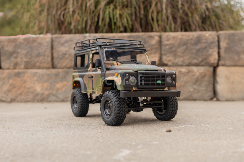 RC auto Land Rover Trail V2 1/12 RTR 4WD, kamufláž + náhradní baterie