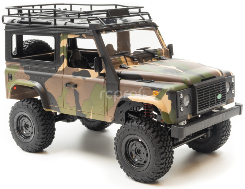 RC auto Land Rover Trail V2 1/12 RTR 4WD, kamufláž + náhradní baterie