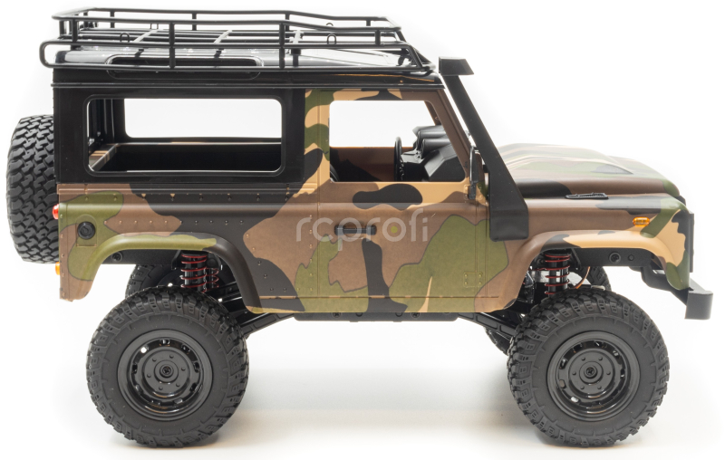 RC auto Land Rover Trail V2 1/12 RTR 4WD, kamufláž + náhradní baterie