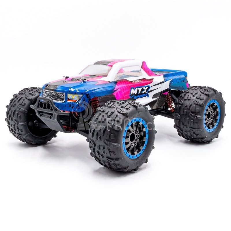 RC auto MTX elektro Offroad Truggy, růžovo/fialovo/modrá
