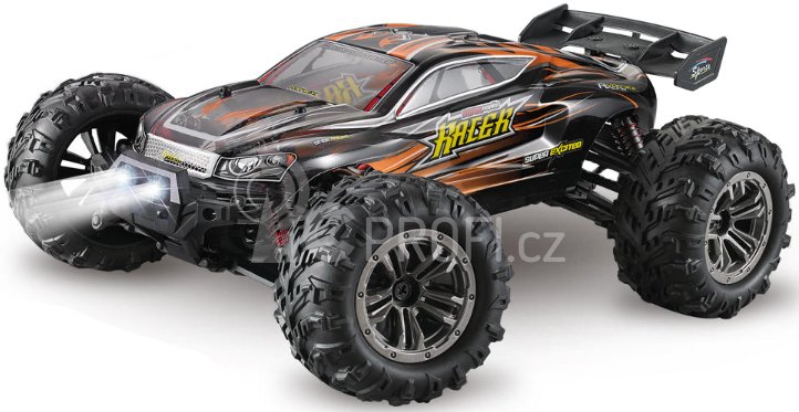 RC auto Q903C Spirit brushless, oranžová + náhradní baterie