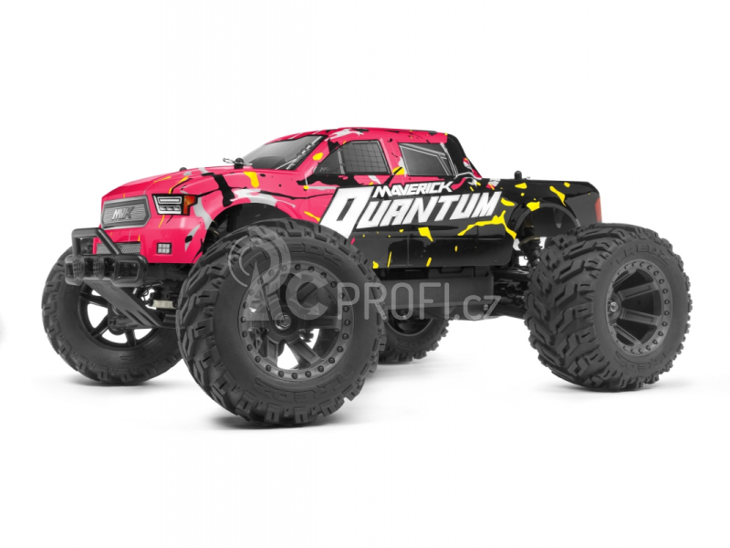 RC auto Quantum MT 1/10 4WD Monster Truck RTR, růžová