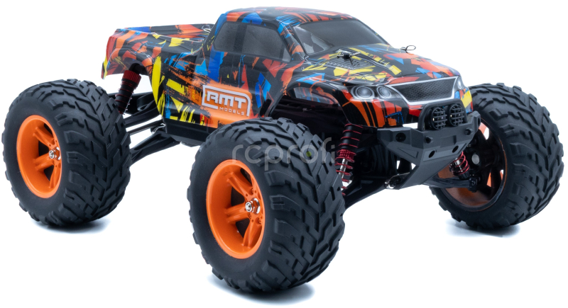 RC auto RMT Dominator Monster, oranžová + náhradní baterie