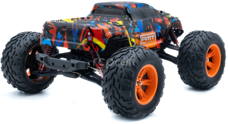 RC auto RMT Dominator Monster, oranžová + náhradní baterie