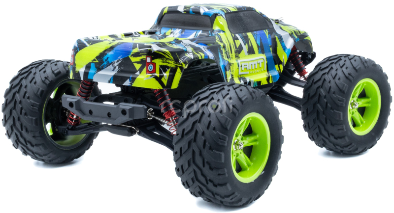 RC auto RMT Dominator Monster, zelená + náhradní baterie