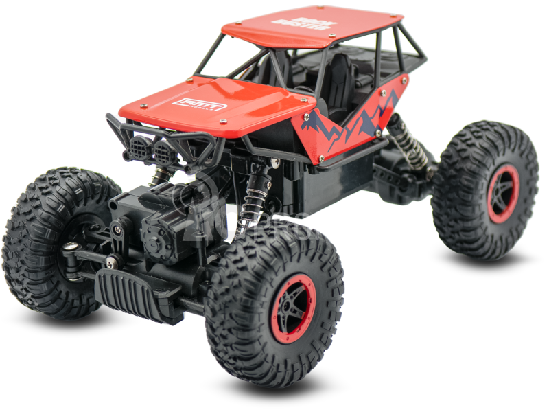 RC auto RMT Rock Buster, červená + náhradní baterie