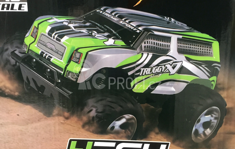 RC auto SPL Monster, zelená